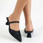 Elegant Embellished Mesh Heels C-83