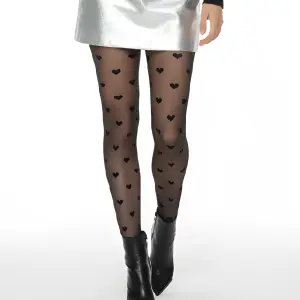 Heart Jacquard Tights