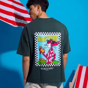 Green No Stress Oversized T-Shirt