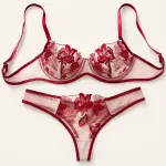 Dark Red Muse Lingerie Set