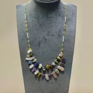 Amara Layered Gemstone Necklace