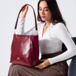 Minimal Shape Shoulder Bag-red