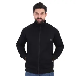 Black Corduroy Jacket with Chest Print