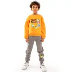 Grey melton pant with Snoopy print