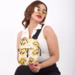 linen fabric Emoji Cross Bag