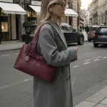 Cecilia Burgundy Shoulder bag