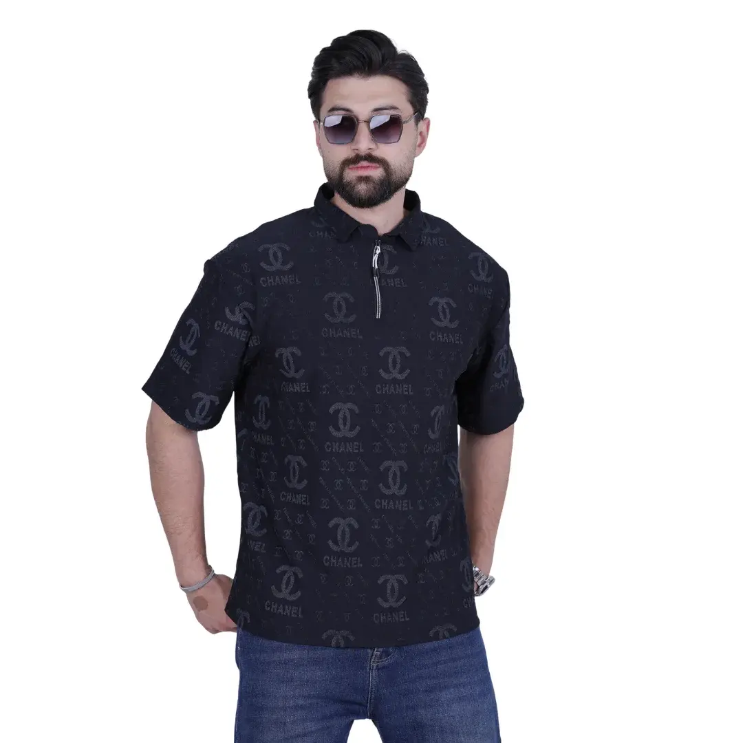 Black Oversize Polo