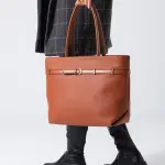 Classic Belt Detail Tote-camel