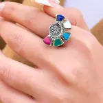 خاتم فرى سايز فضه ستايل عربى