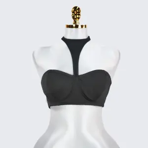 Plus Size Backless Halter Shapewear Daily Bra