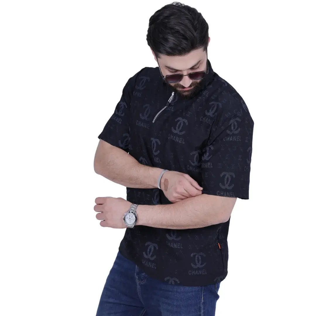 Black Oversize Polo