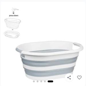 Silicone bathtub and laundry basket