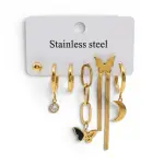 Multi-Design Gold Earring Set EA-222