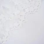 White Lace Embroidery See-Through Hollow Teddy Bodysuit