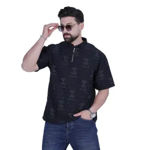 Black Oversize Polo