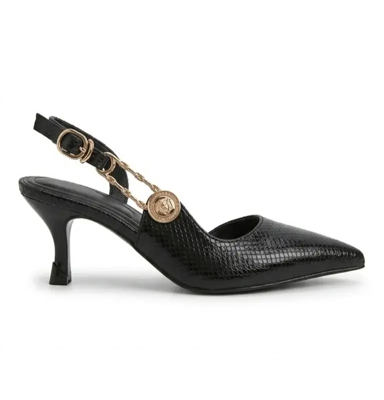 Elegant Heels with Chic Side Detail C-113