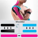 M D Stay Fit MD Cotton Elastic Muscle Tape 5M - Multi Color