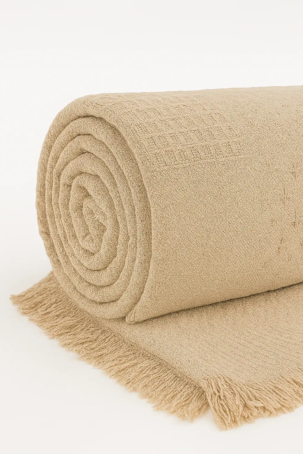 Cozy Honeycomb Throw – Soft Cotton Blend