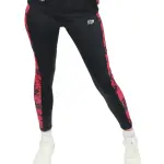 Printed Panel Black Leggings