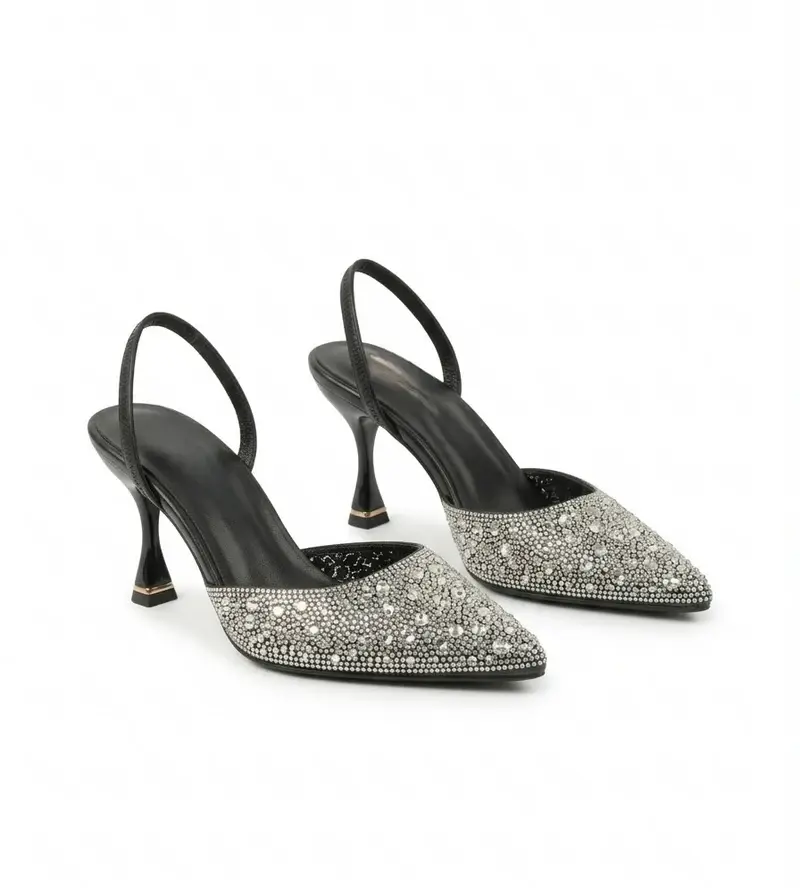 Shimmer Heels with Statement Heel C-93