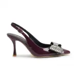 Sparkling Bow Evening Heels C-106