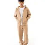 Essential Beige Zip-up