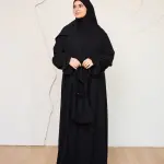 BLACK CREPE DRESSY ISDAL