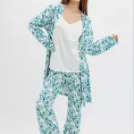 Floral Full Pajama 3 pieces