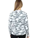 Cinchable Long-Sleeve Gray T-Shirt