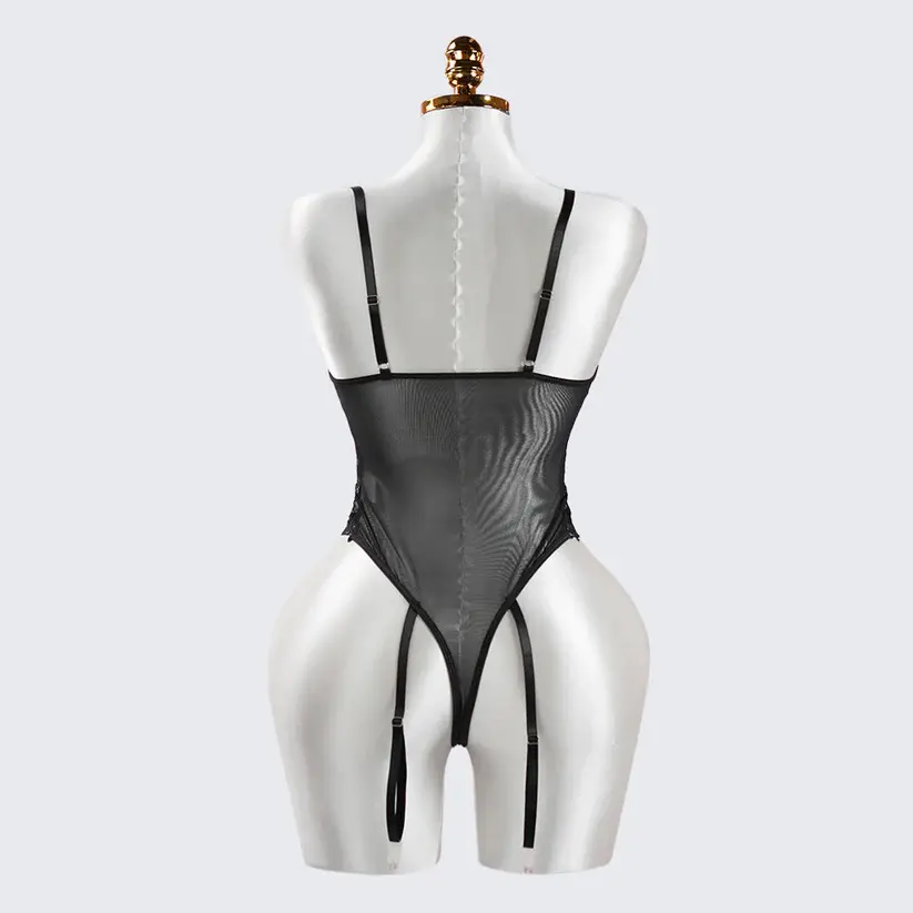 Lace Wild Charm Bodysuit with Stockings