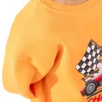 Orange Sweatshirt with "Champion race car" Print 💪🏎