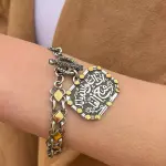 اسوره فضة بتصميم "إِذَا اغلق الله بابآ فتح الفآ"