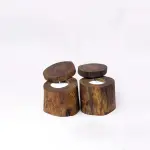 Handmade Wooden Candle Holder: A Unique Rustic Home Decor Piece for Warm & Cozy Spaces