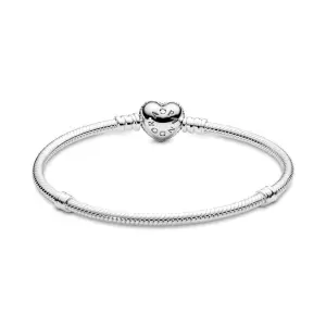 Pandora bracelet with heart lock