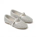 Elegant Woven Ballet Flats with Front Strap BN-56