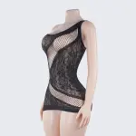 Hollow Out Chemise Mini Dress Backless Lingerie