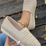 Women's Woven Flat Shoes BN-60