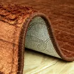 Square Velvet Rug - Brown