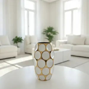 Orbis Gold Pattern Vase
