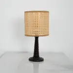 Rattan Boho Table Lamp 027