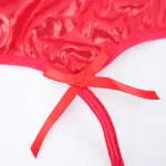Plus Size Sexy Cupless Sheer Lace Chemise Dress