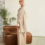 GOLD SATIN DRESS ISDAL