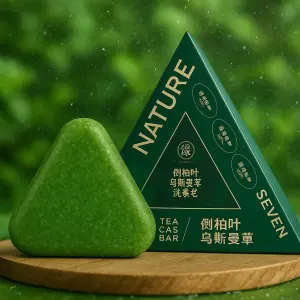 صابونة شامبو سيفين جرين (Seven Green) بالأعشاب الطبيعية لتعزيز نمو الشعر ومنع التساقط