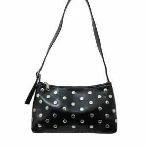 Studded Leather Shoulder Bag BA-53