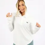 Long Slevess Women's White Hoodie