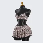 Sexy Wild Leopard Print Bra Panty Set