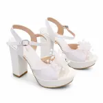 Beaded Embellished Platform Sandals C-124