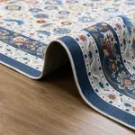 Victoria Blue digital corridor carpet