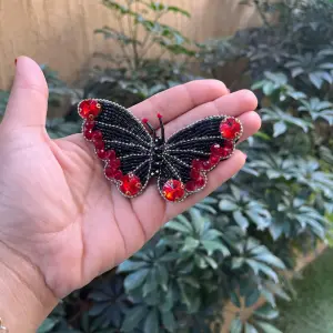 Obsidian Butterfly Magnet