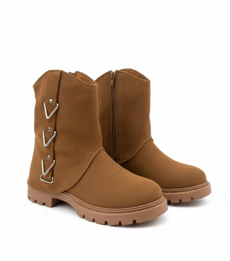 Boot designed with distinctive side buckle B-60